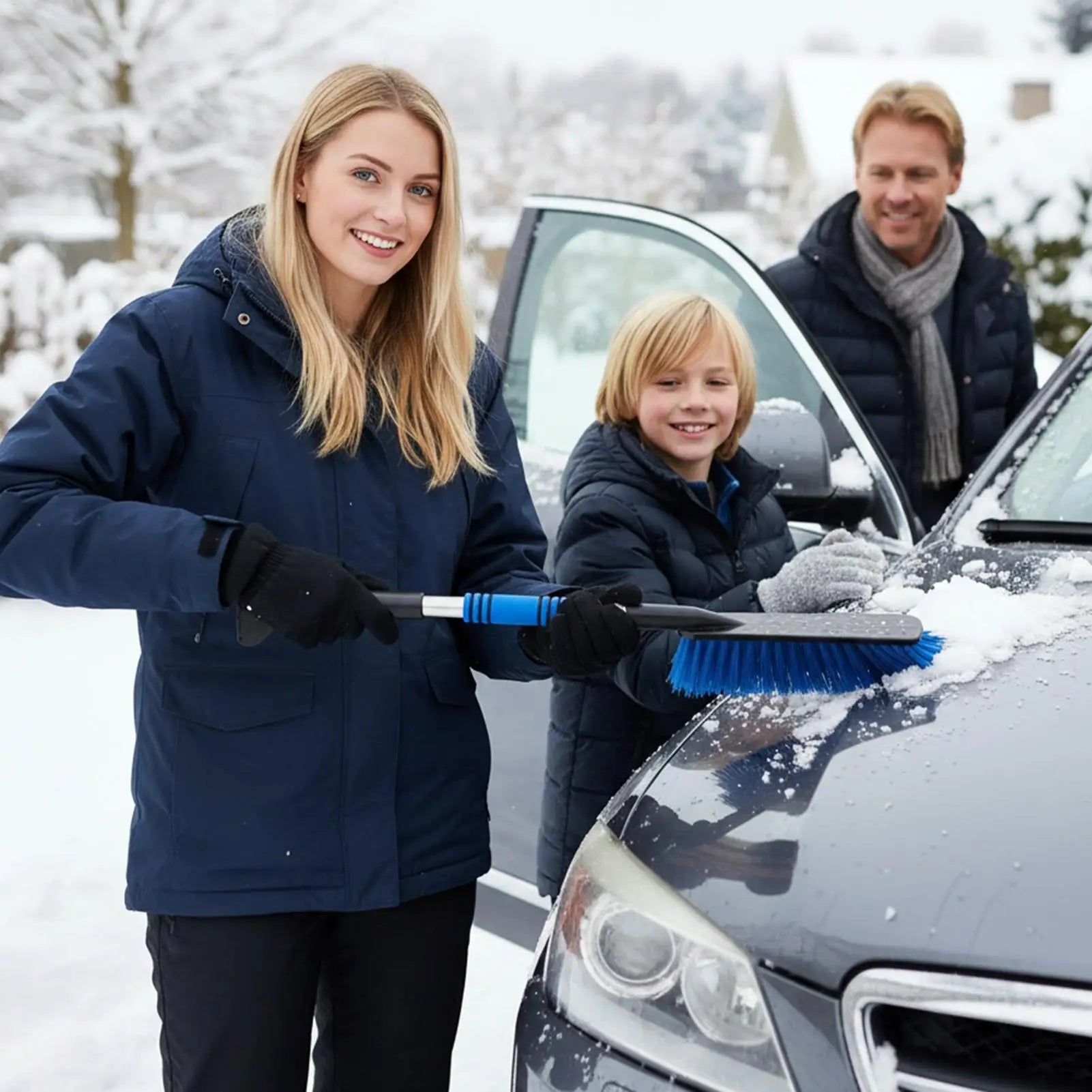 2 in 1 Car Snow Brush and Ice Scraper