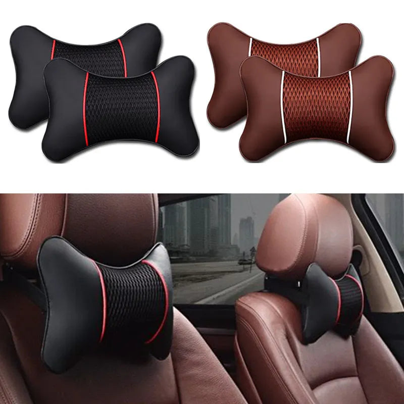Car Neck Pillow – Cotton Flannel Cushion for BMW, Audi, VW, Ford, Honda, Tesla, Mercedes-Benz, Lexus, Infiniti