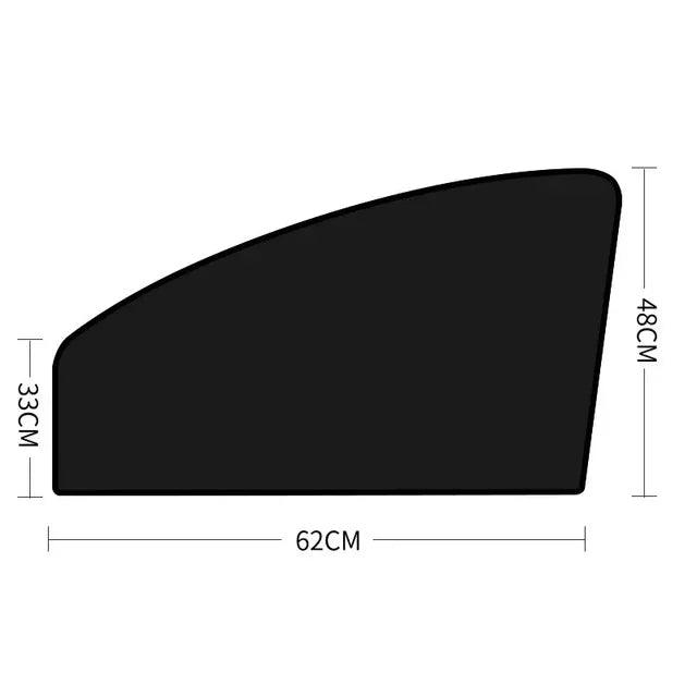 4-Pack Universal Car Window Sun Shade – UV Protection Curtain & Visor Film