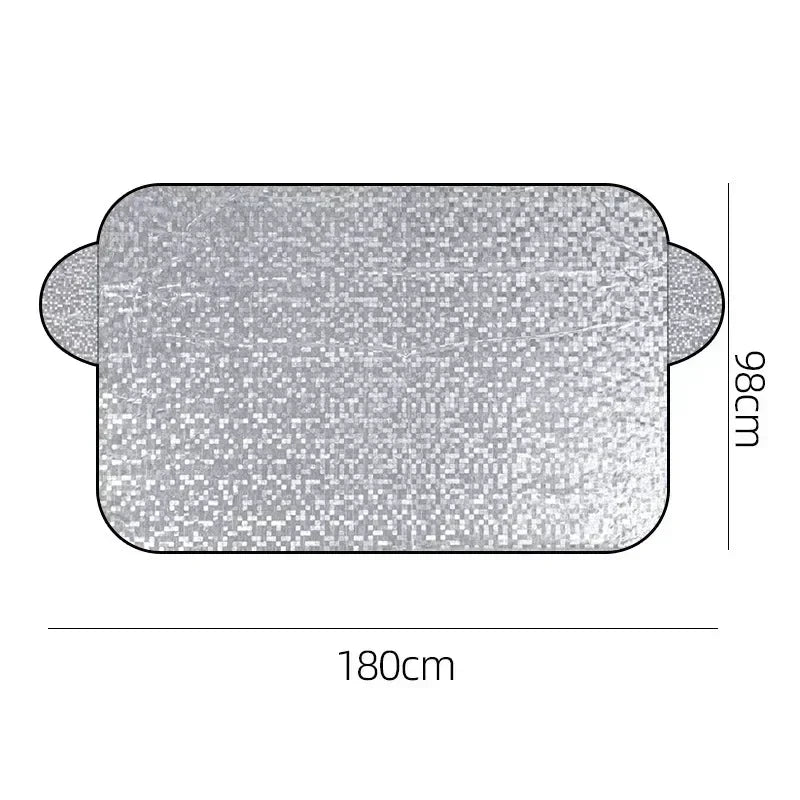 5-Magnet Magnetic Windshield Visor Cover for Snow — Front and Rear Windows