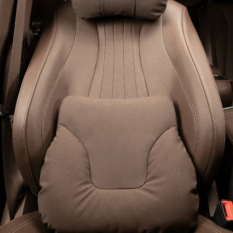 Car Neck Pillow Soft Comfort Auto Seat Waist Support Headrest Mat Travel Rest For Mercedes Benz Tesla Audi Interior Accessories