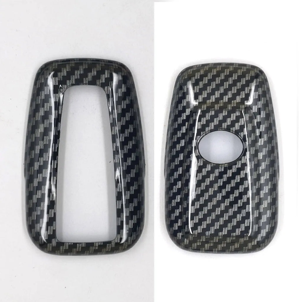 Silicone Carbon Fiber Car Smart Key Case Cover for Toyota Camry RAV4 CHR Prius Corolla Avalon 2018 2019 2020 2021