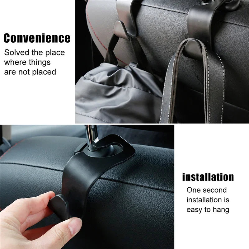Universal Car Seat Headrest Hook – Back Seat Storage Hanger