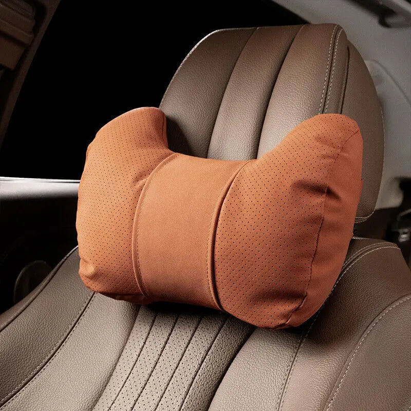 Car Neck Pillow Soft Comfort Auto Seat Waist Support Headrest Mat Travel Rest For Mercedes Benz Tesla Audi Interior Accessories