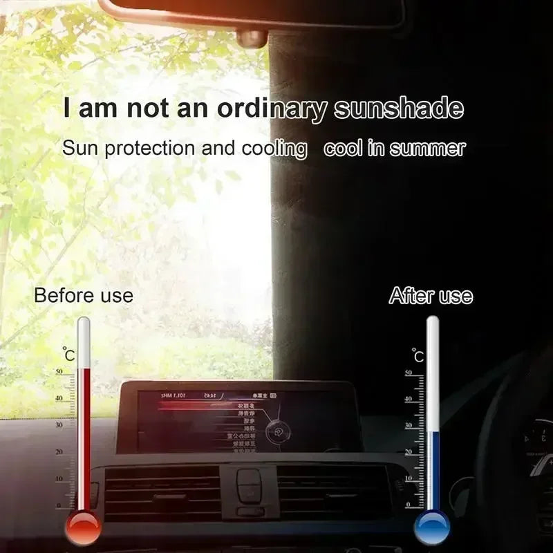 5-Magnet Magnetic Windshield Visor Cover for Snow — Front and Rear Windows