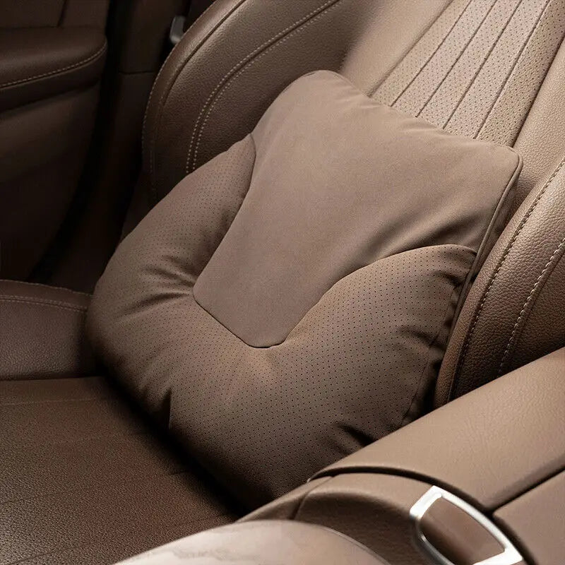 Car Neck Pillow Soft Comfort Auto Seat Waist Support Headrest Mat Travel Rest For Mercedes Benz Tesla Audi Interior Accessories