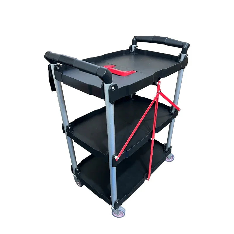 Foldable Auto Care Tool Trolley