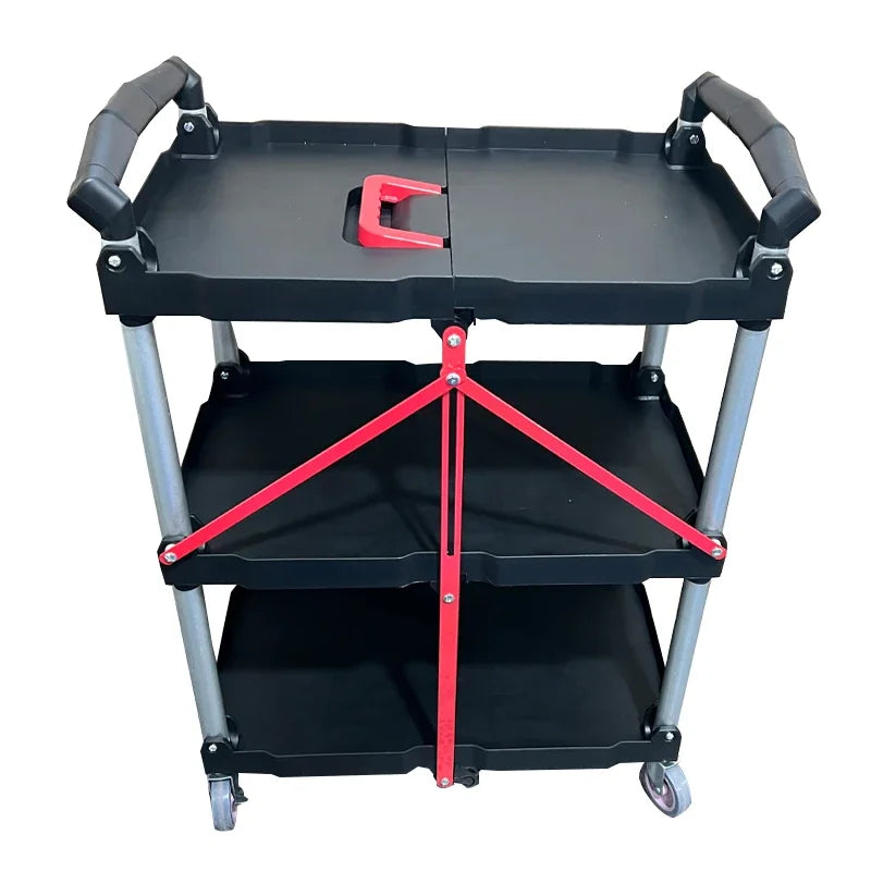 Foldable Auto Care Tool Trolley
