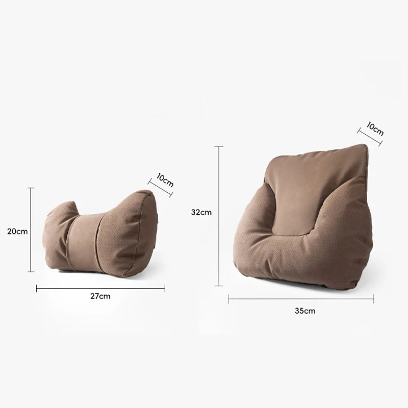 Car Neck Pillow Soft Comfort Auto Seat Waist Support Headrest Mat Travel Rest For Mercedes Benz Tesla Audi Interior Accessories