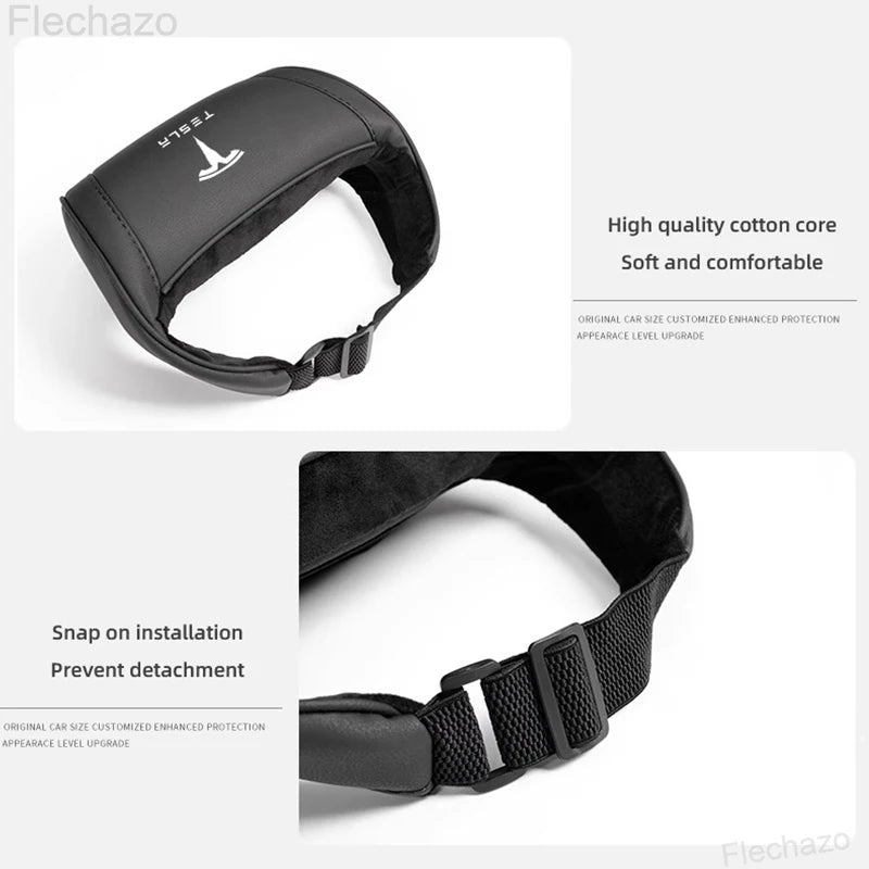 Tesla Leather Neck Support Pillow