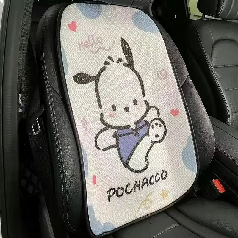 Universal Car Seat Cushion Cover – Breathable Cute Sanrio/Kawaii Headrest & Neck Pillow