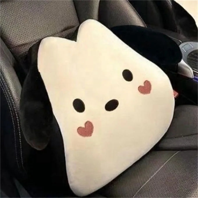 Universal Car Seat Cushion Cover – Breathable Cute Sanrio/Kawaii Headrest & Neck Pillow
