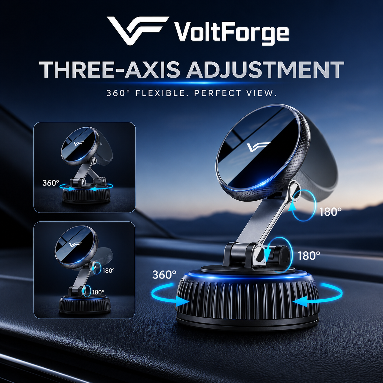 360 Degree Rotating Magnetic Phone Holder