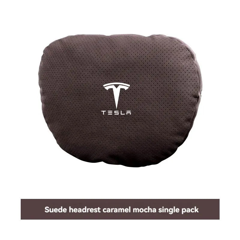 Tesla Car Neck & Lumbar Support Pillow – Compatible with Model 3, Y, S, X, and S-Class