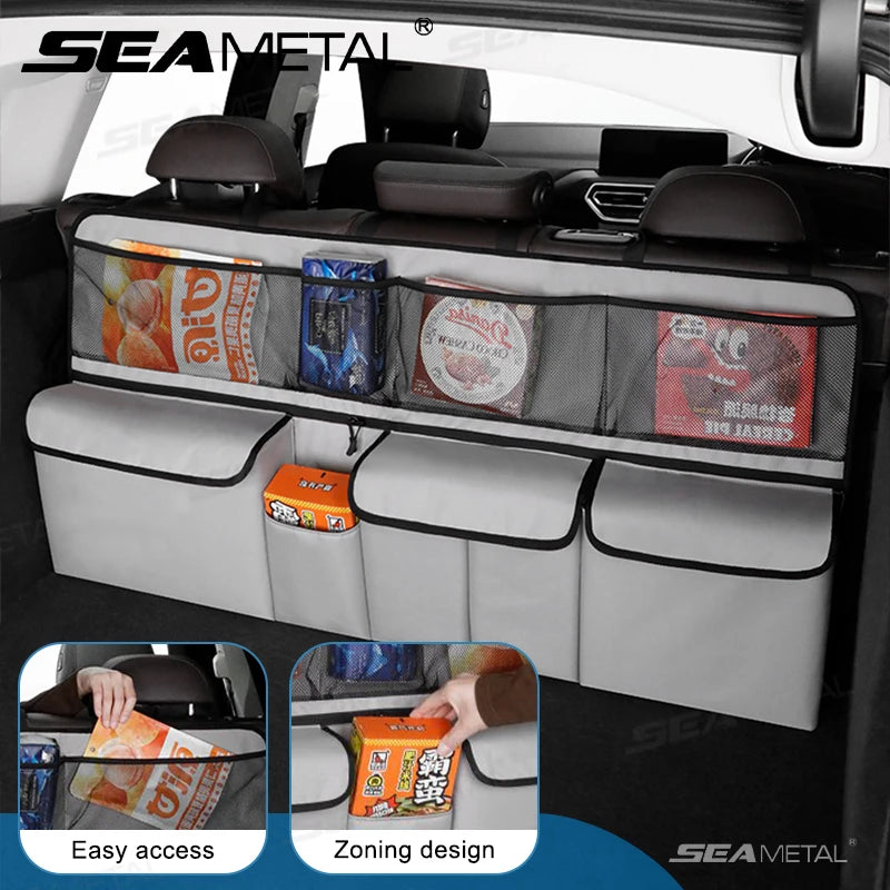 SEAMETAL Foldable Car Trunk & Seat Back Organizer