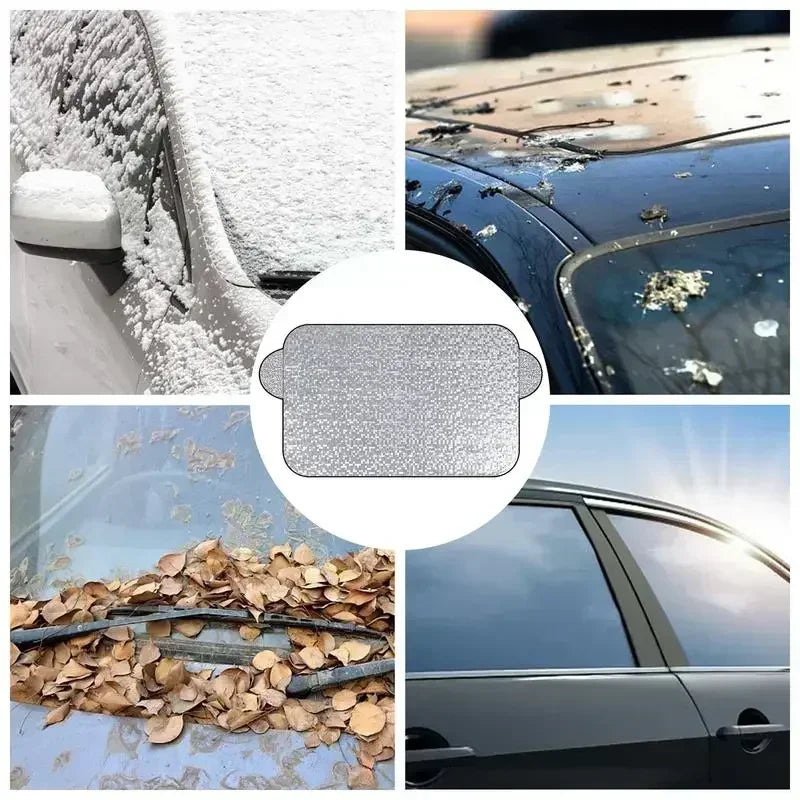 5-Magnet Magnetic Windshield Visor Cover for Snow — Front and Rear Windows