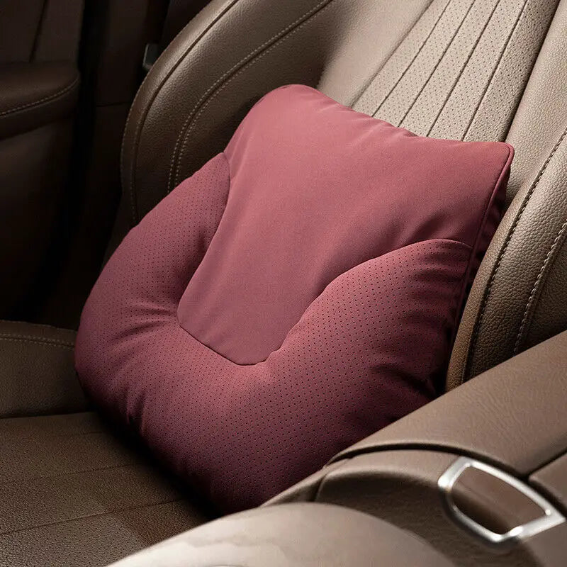 Car Neck Pillow Soft Comfort Auto Seat Waist Support Headrest Mat Travel Rest For Mercedes Benz Tesla Audi Interior Accessories