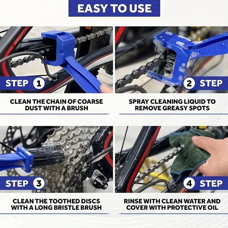 Motorcycle & Bike Chain Cleaning Brush