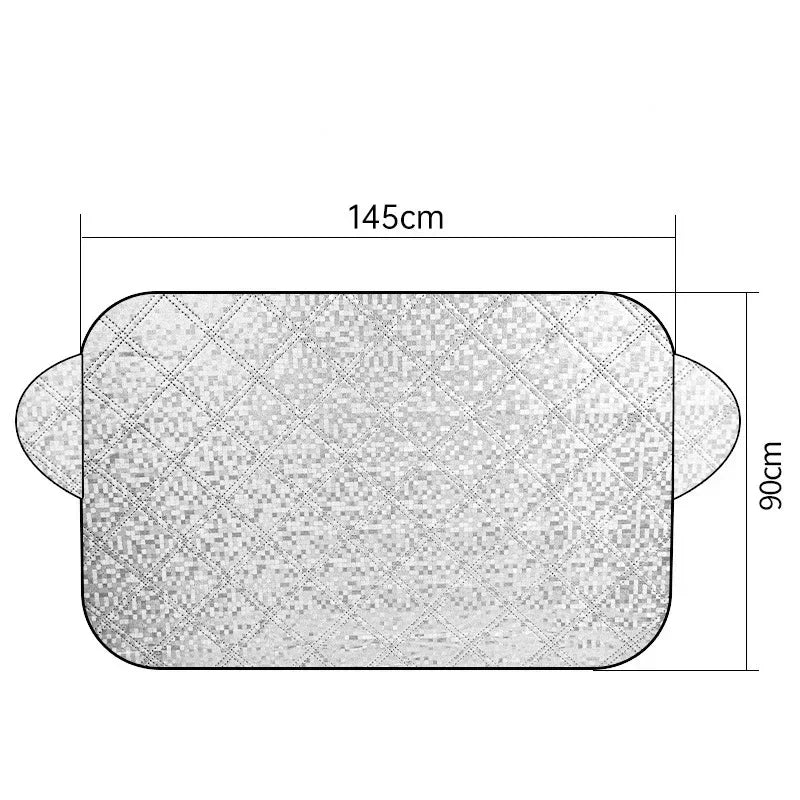 5-Magnet Magnetic Windshield Visor Cover for Snow — Front and Rear Windows