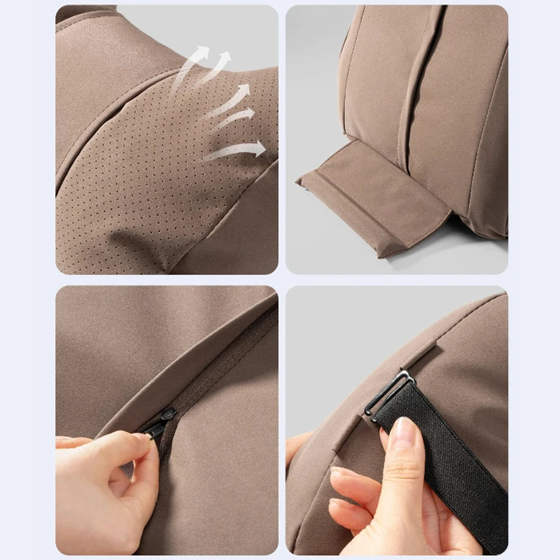 Car Neck Pillow Soft Comfort Auto Seat Waist Support Headrest Mat Travel Rest For Mercedes Benz Tesla Audi Interior Accessories