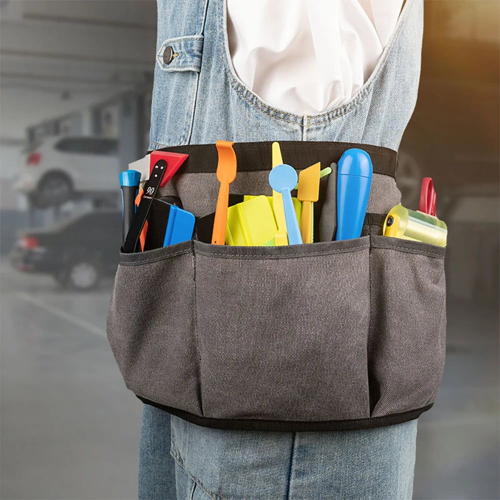 FOSHIO 13-Pocket Waist Tool Bag for Car Wash and Vinyl Wraps