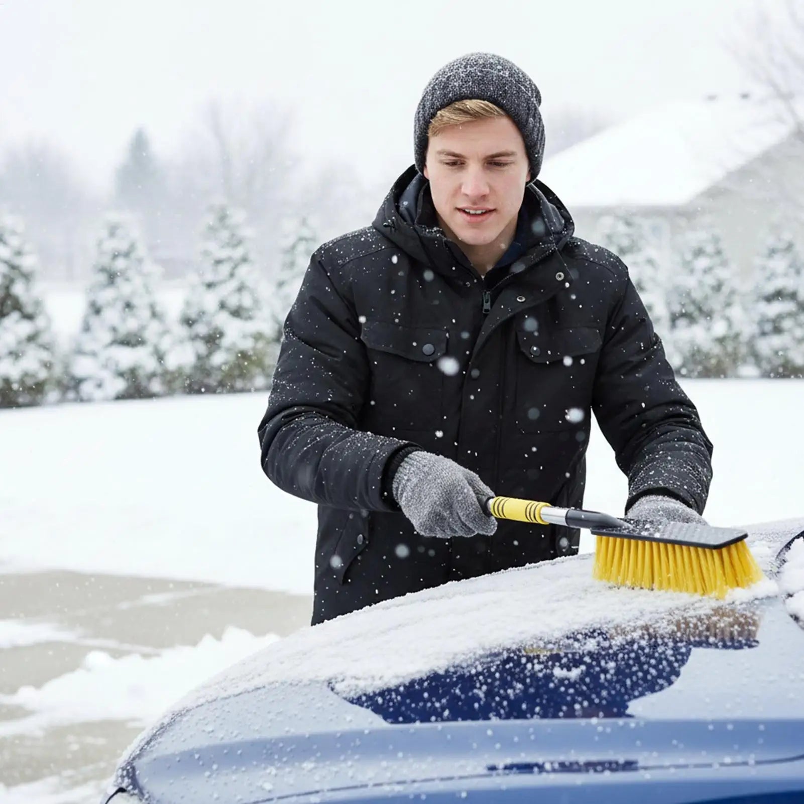 2 in 1 Car Snow Brush and Ice Scraper