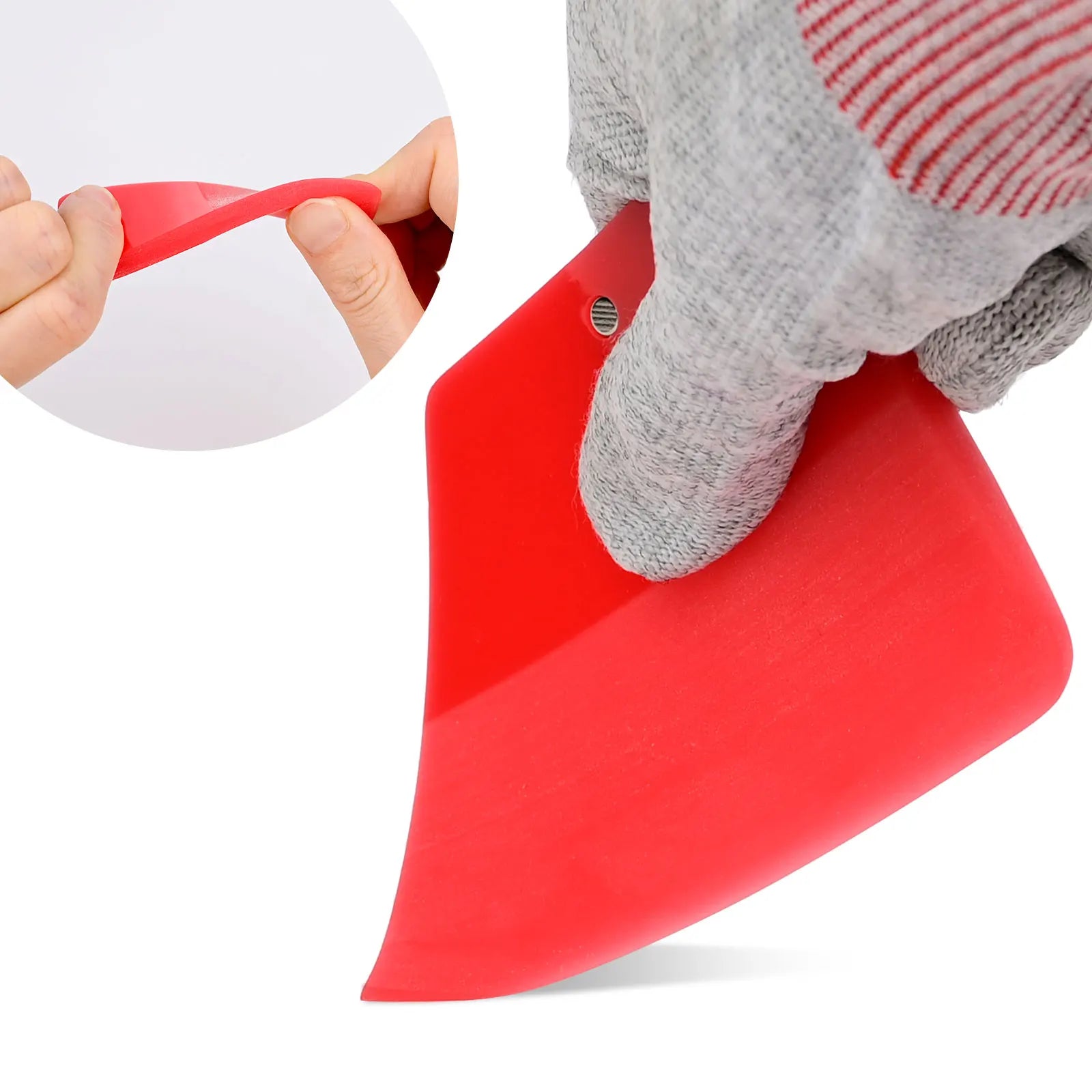 FOSHIO 5-Piece Magnetic PPF Squeegee Set – Anti-Scratch Vinyl Wrap & Window Tint Scraper Kit