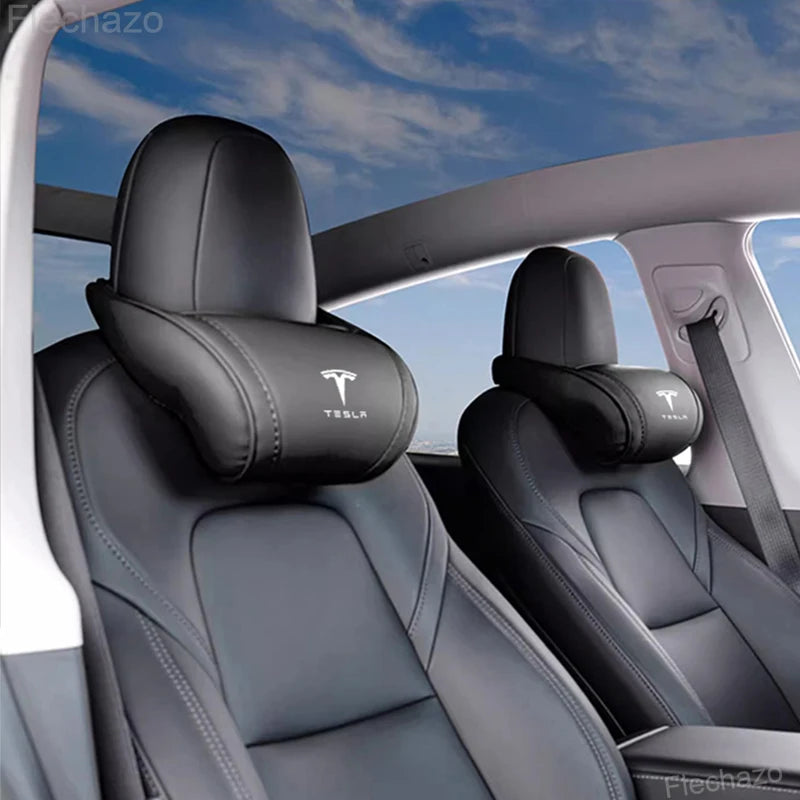 Tesla Leather Neck Support Pillow
