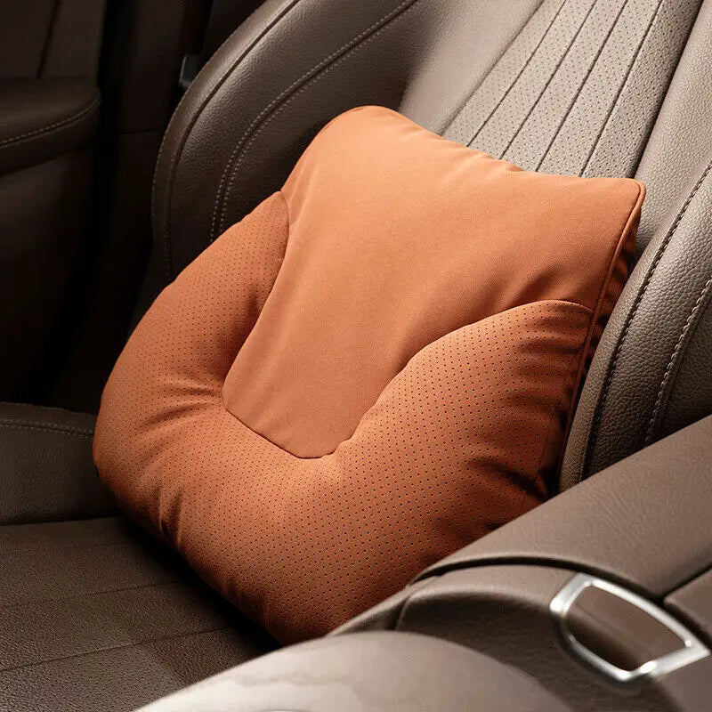 Car Neck Pillow Soft Comfort Auto Seat Waist Support Headrest Mat Travel Rest For Mercedes Benz Tesla Audi Interior Accessories