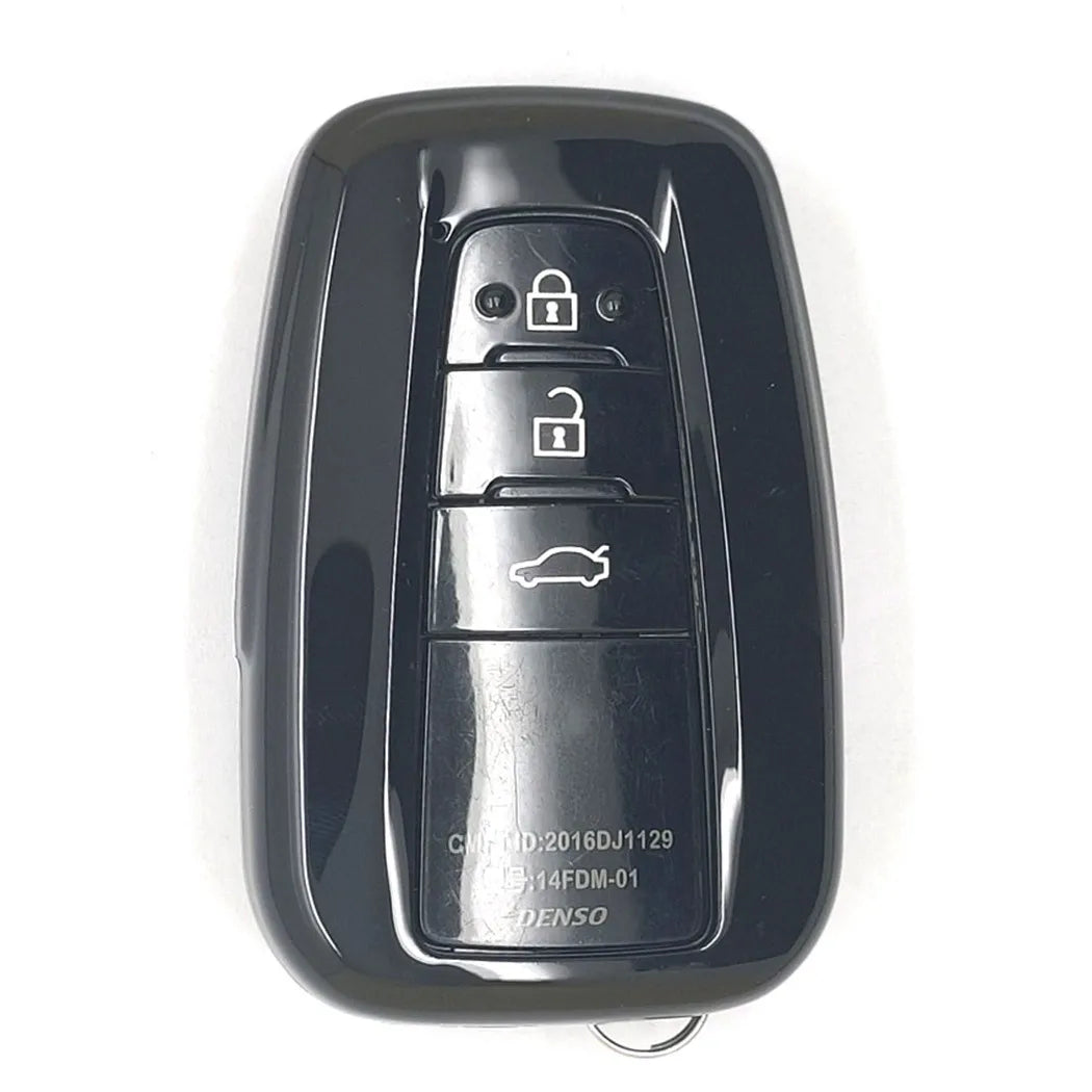 Silicone Carbon Fiber Car Smart Key Case Cover for Toyota Camry RAV4 CHR Prius Corolla Avalon 2018 2019 2020 2021