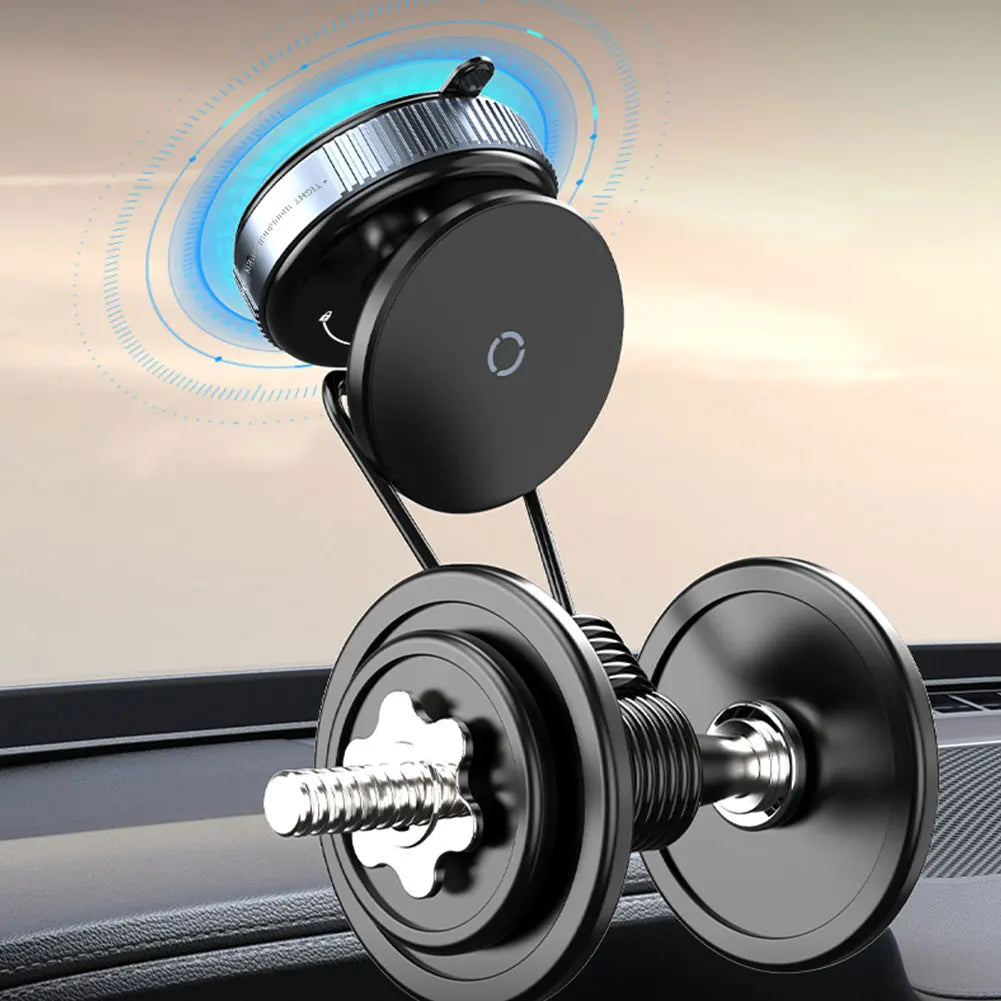 360° Rotating Magnetic Car Phone Holder – Universal Navigation Stand with Suction Cup