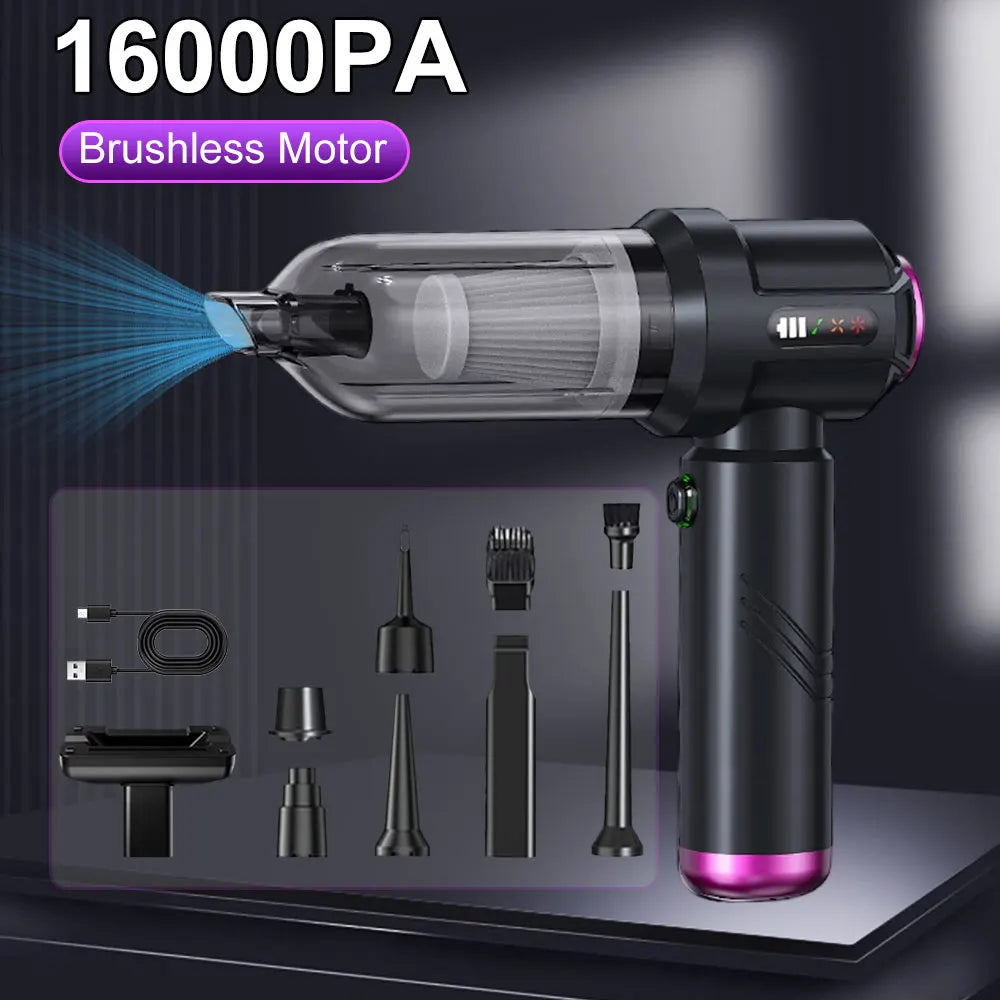 4-in-1 Multifunctional Electric Turbo Jet Fan with Blower and Vacuum for Auto Cleaning