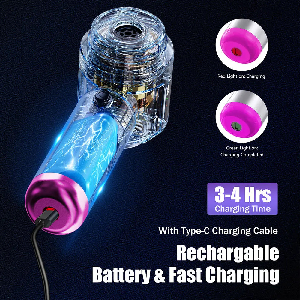 4-in-1 Multifunctional Electric Turbo Jet Fan with Blower and Vacuum for Auto Cleaning