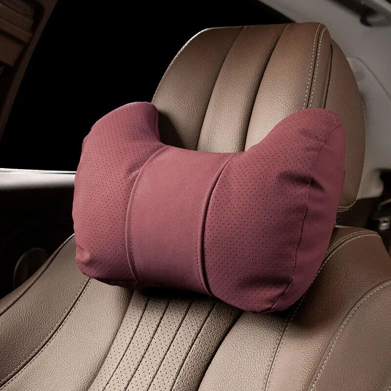 Car Neck Pillow Soft Comfort Auto Seat Waist Support Headrest Mat Travel Rest For Mercedes Benz Tesla Audi Interior Accessories