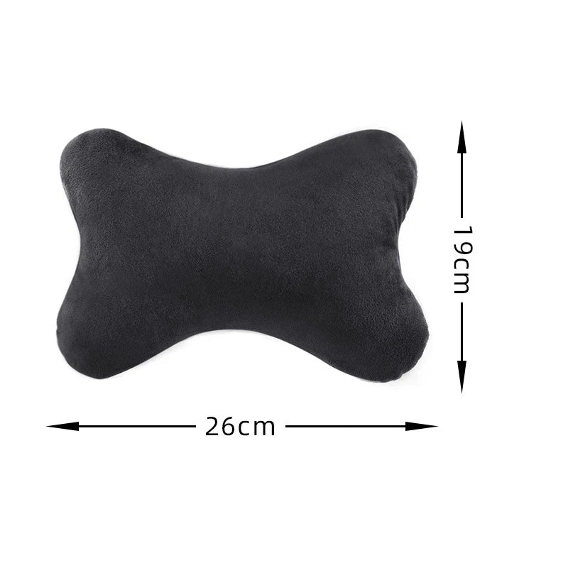Car Neck Pillow – Cotton Flannel Cushion for BMW, Audi, VW, Ford, Honda, Tesla, Mercedes-Benz, Lexus, Infiniti