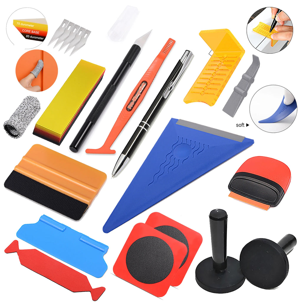 FOSHIO Car Vinyl & Tint Installation Tool Set