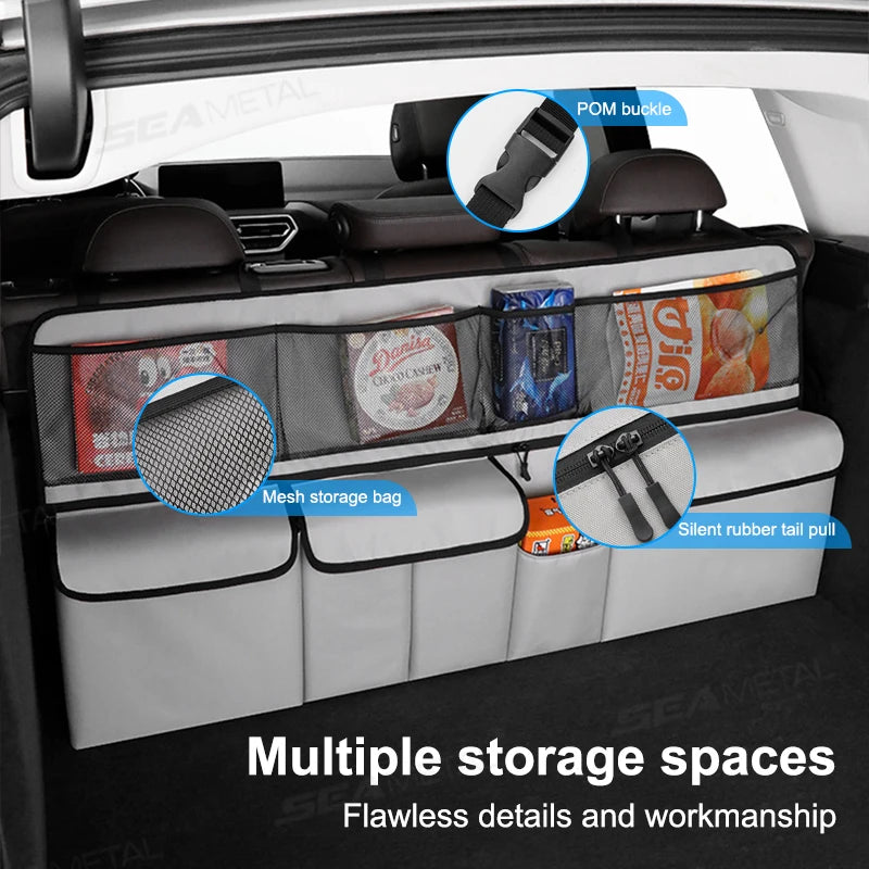 SEAMETAL Foldable Car Trunk & Seat Back Organizer