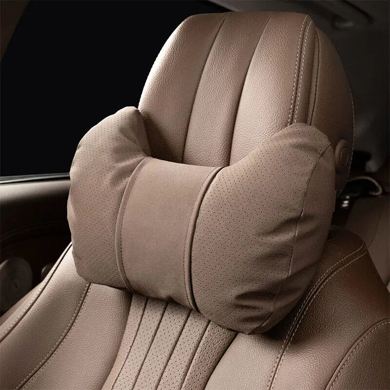 Car Neck Pillow Soft Comfort Auto Seat Waist Support Headrest Mat Travel Rest For Mercedes Benz Tesla Audi Interior Accessories
