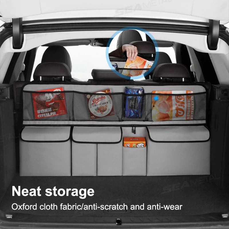 SEAMETAL Foldable Car Trunk & Seat Back Organizer