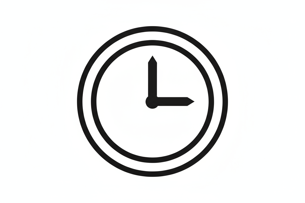TIME SYMBOL BLACK